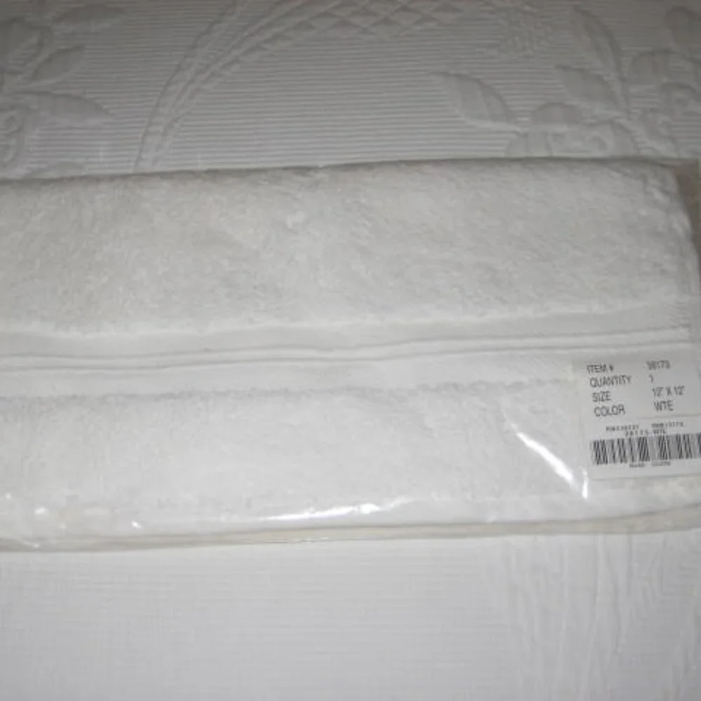 NWT Sundance Catalog White Cotton Washcloth Bath Original Package Made in Turkey
